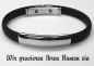 Preview: Kautschuk-Armband mit Gravurplatte und Gravur #8728
