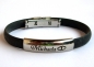 Preview: Kautschuk-Armband mit Gravurplatte und Gravur #8728