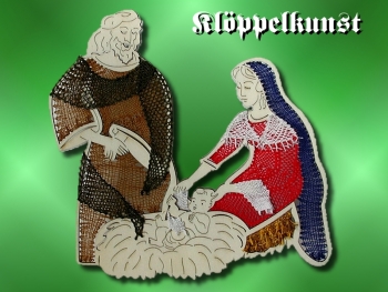 Klöppelbrief AR-164 "Fensterbild Heilige Familie"