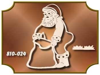 Klöppelrahmen Holz 810-024 "Aufsteller WEIHNACHTSMANN"