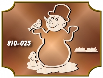 Klöppelrahmen Holz 810-025 "Aufsteller SCHNEEMANN"