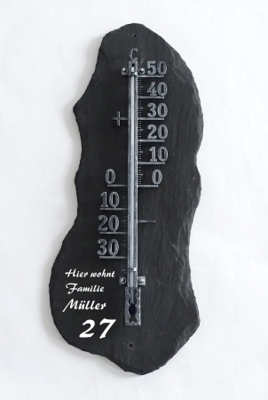 Schieferthermometer für Außen oder Innen ca. 51cm H