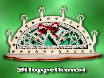 Klöppelbrief AR-123 "Mini-Schwibbogen Aufsteller"