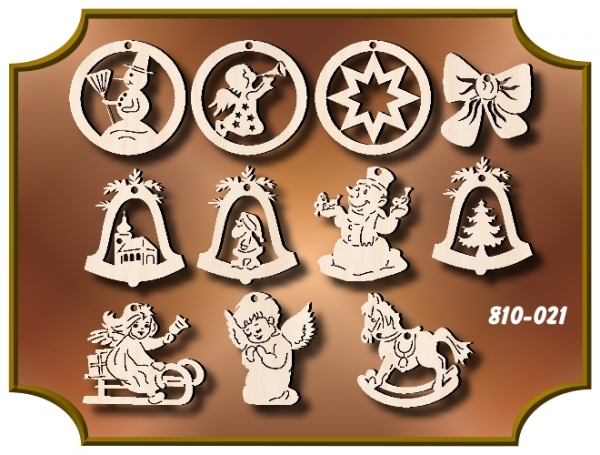 Zubehör Mini-Einhängefiguren Weihnachten 11er-Set 810-021
