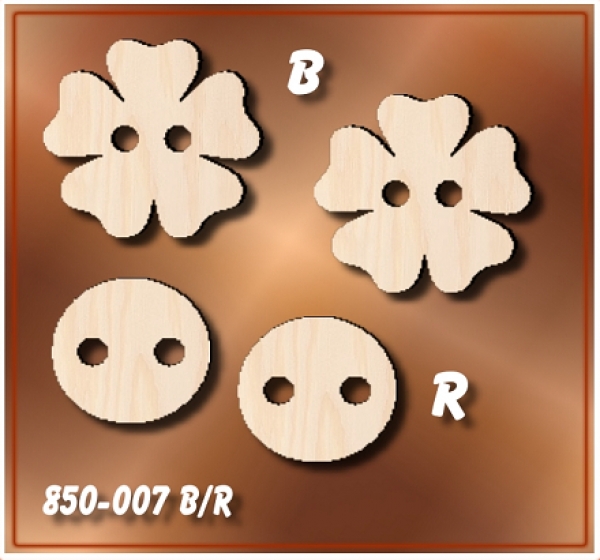 Zubehör Holzknöpfe 850-007 für Klöppelarbeiten