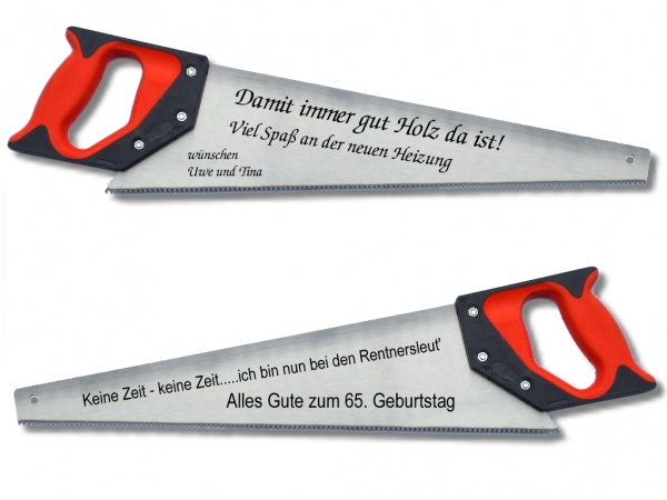 Handsäge 450mm mit Wunsch-Gravur