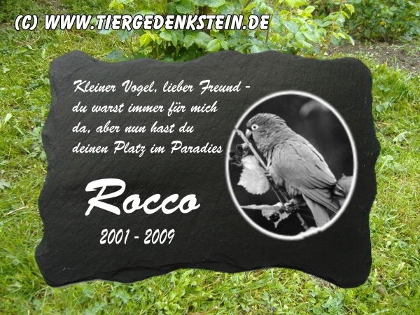 Tiergedenkstein Rechteck formwild